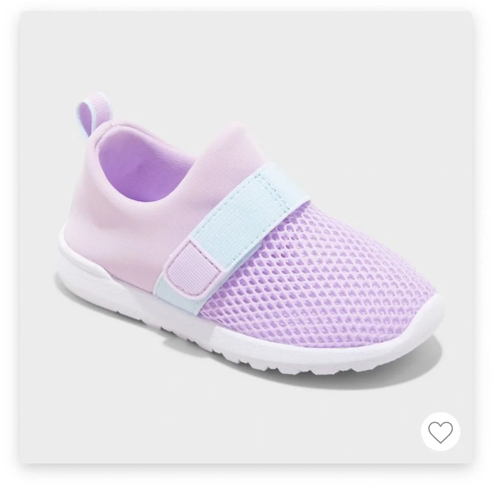 NWT Toddler Girls Cat & Jack Size 6 Purple Mesh water shoes - Picture 4 of 4